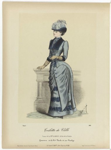 Le Coquet, No. 185 bis, Paris Figurine, No. 161, ca. 1884, No. 949: City Toilette