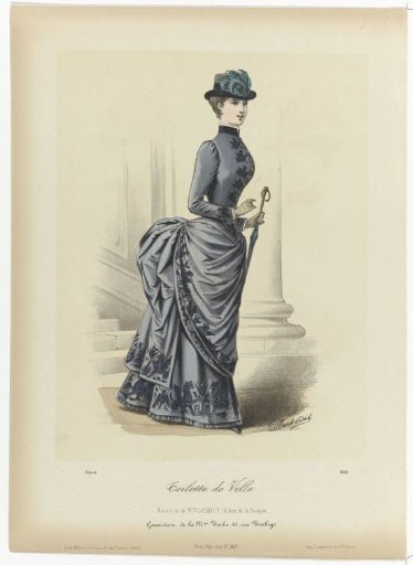 Le Coquet, No. 185 bis, Paris Figurine, No. 163, ca. 1884, No. 956: Country Toilette (...)