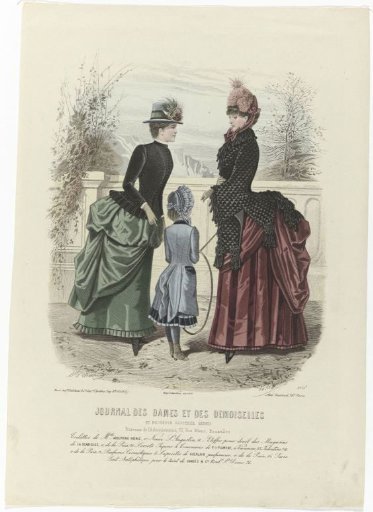 Le Journal des Dames et des Demoiselles, January 1884, No. 2059b: Toilettes of Miss Adolphine Koenig (...)