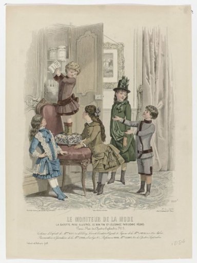 Le Moniteur de la Mode, 1886, No. 2259e, No. 9: Costumes for Children (...)