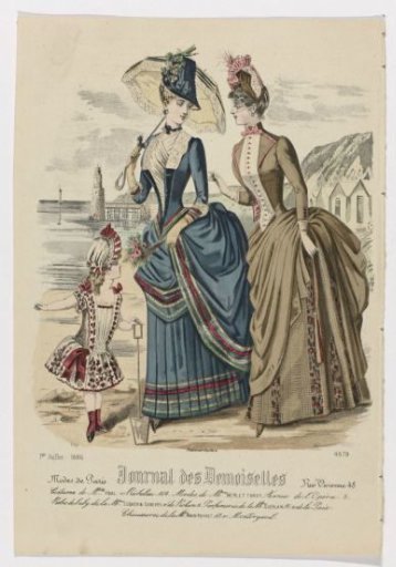 Journal des Demoiselles, 1 July 1886, No. 4579: Costumes of Mlle Vidal (...)