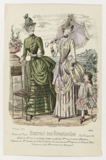 Journal des Demoiselles, 1 August 1886, No. 4584: Models of Mme Turl (...)