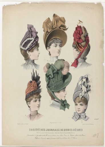 Société des journaux de modes Réunis, 1887, Nr. 2395 DT : Passementeries et Garnitures (...)