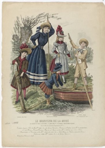Le Moniteur de la Mode, 1888, No. 2464e, No. 30: Toilette of a Young Girl (...)