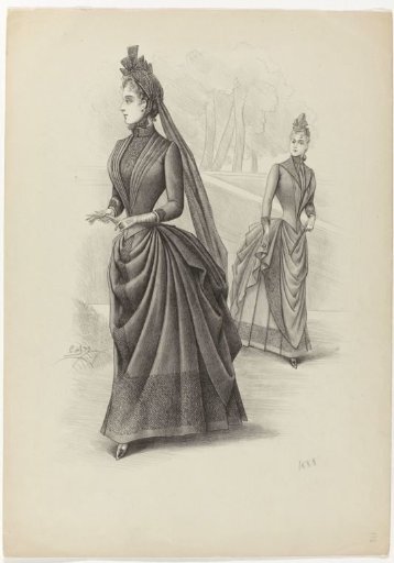 Two ladies walking, 1888, No. 719