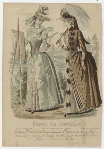 Journal des Demoiselles, 1888, No. 4689: Toilettes of Mme Gradoz (...)