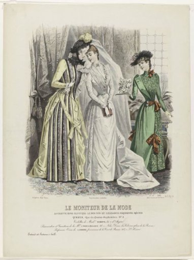 Le Moniteur de la Mode, 1889, No. 2532c, No. 19: Toilettes of Madame Duboys (...)