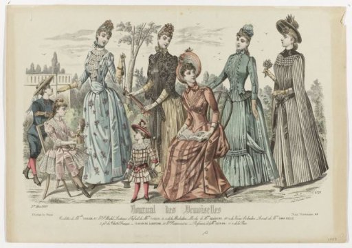 Journal des Demoiselles, 1 May 1889, No. 4727: Toilettes of Mlle Thirion (...)