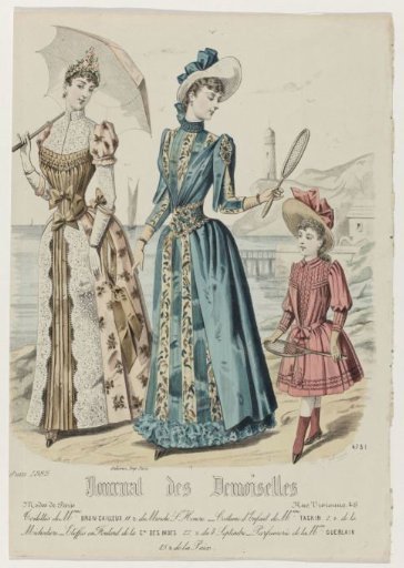 Journal des Demoiselles, June 1889, No. 4731: Toilettes of Mme Brun-Cailleux (...)