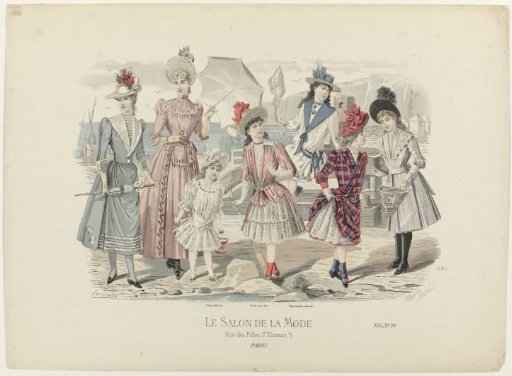 Le Salon de la Mode, 1889, Vol. XIII, No. 881, Pl. 28