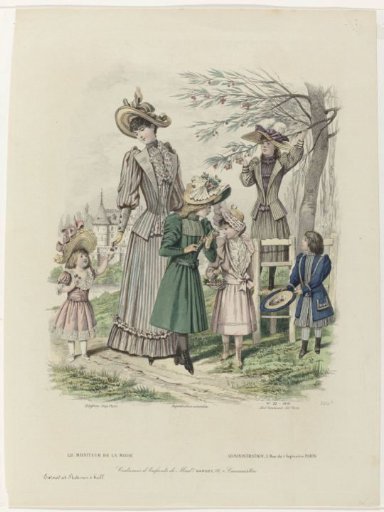 Le Moniteur de la Mode, 1891, No. 2702e, No. 22: Children's Costumes (...)