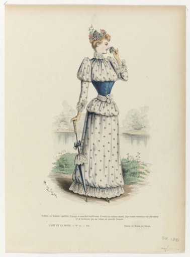 L'Art et la Mode, ca. 1891, No. 22, XII: Toilette en foulard (...)