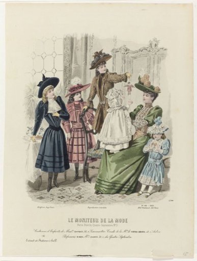 Le Moniteur de la Mode, 1891, No. 2744, No. 48: Children's Costumes (...)
