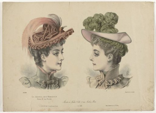 Le Journal des Modistes, 1 November 1892, No. 1916: Fashions of Julia Coll (...)