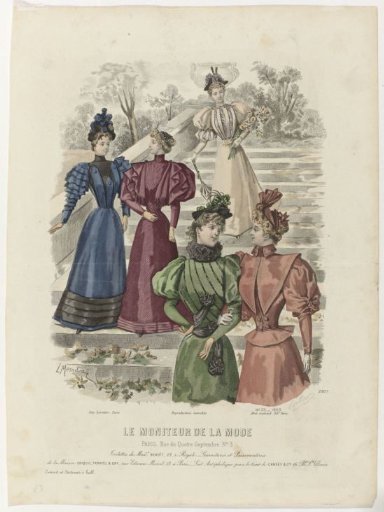Le Moniteur de la Mode, 1893, No. 2907, No. 33: Toilettes of Madame Benoit (...)