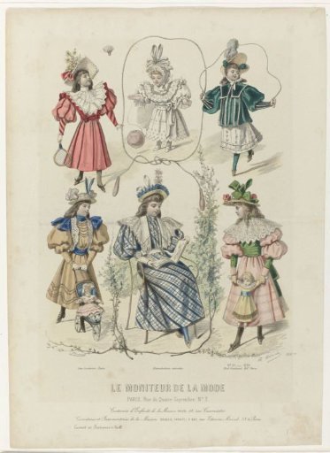 Le Moniteur de la Mode, 1894, No. 3007e, No. 21: Children's Costumes (...)