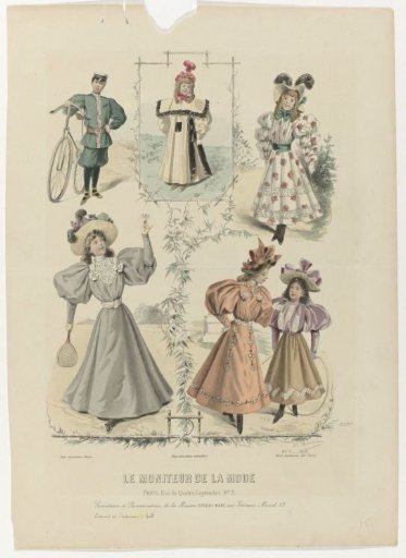 Le Moniteur de la Mode, 1895, No. 3128e, No. 17: Garnitures and Passementeries (...)