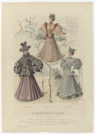 Le Moniteur de la Mode, 1895, No. 3182, No. 38: Toilettes of the Mson Rhinn (...)