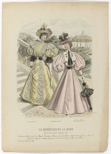 Le Moniteur de la Mode, 1895, No. 3159, No. 28: Toilettes of Mad.e Benoit (...)