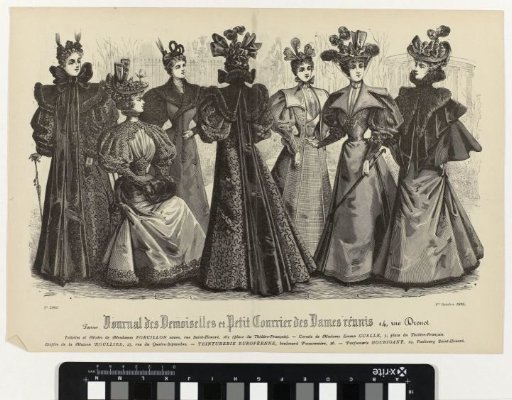 Journal des Demoiselles et Petit Courrier des Dames Réunis, 1 October 1895, No. 5062 : Toilettes et Modes (...)