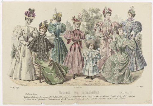 Journal des Demoiselles, 1 May 1896, No. 5092: Toilettes and Modes (...)