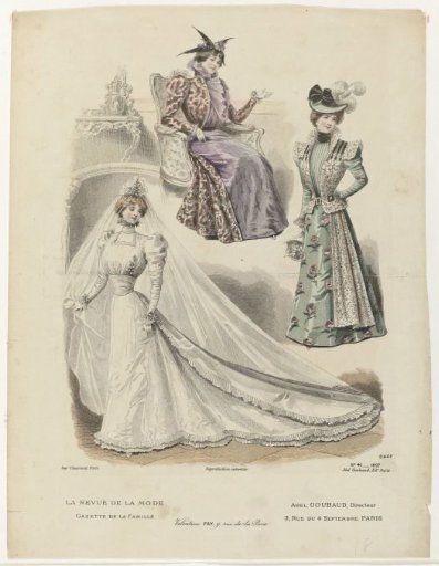 Revue de la Mode, 1897, No. 41, Nr. 3457: Veloutine FAY,9, (...)