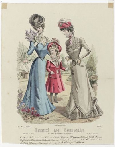 Journal des Demoiselles 1 March 1899, No. 5190: Toilettes of Mlle Marie Louis (...)