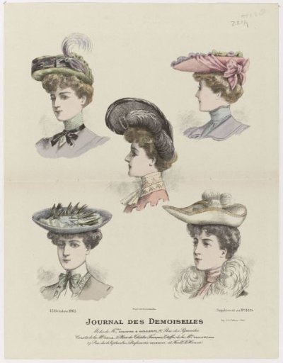 Journal des Demoiselles, 15 October 1903, Supplement to No. 5314: Fashions of Mlles Augustin (...)
