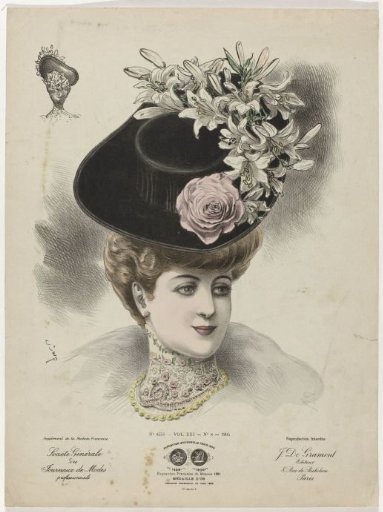 Supplement of the Modiste Française, Société Générale des Journaux de Modes professionnels, 1905, No. 8551, Vol. XXI, No. 8