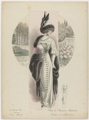La Femme chic, Supplement, ca. 1911, No. 11, Pl. 111: For Social Gatherings (...)