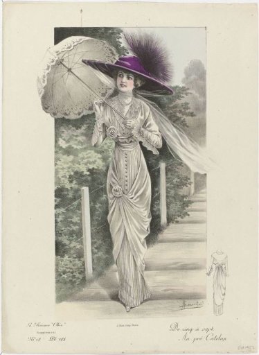 La Femme chic, Supplement, ca. 1912, No. 18, Pl. 184: From Five to Seven (...)