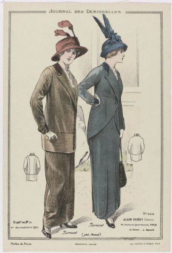 Journal des Demoiselles, Supplement to No. 21, 1 November 1913, No. 5236: Paris Fashions