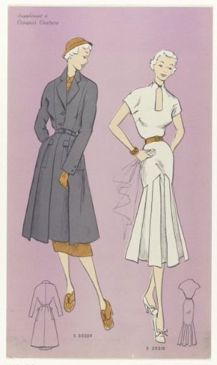 Croquis Couture, No. S 50309 and S 50310