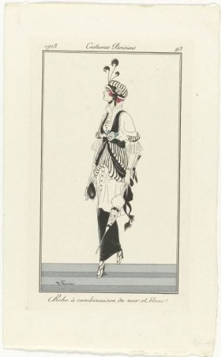 Journal des Dames et des Modes, Parisian Costumes, 1913, No. 93: Combination Dress (...)