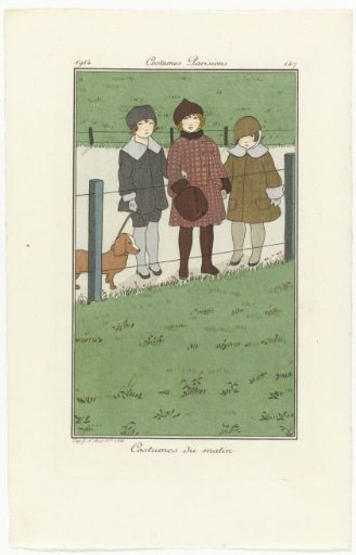 Journal des Dames et des Modes, Parisian Costumes, 1914, No. 147: Morning Costumes