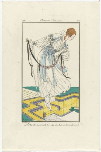 Journal des Dames et des Modes, Parisian Costumes, 1914, No. 177: Nansouk Dress (...)