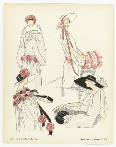 Gazette du Bon Ton, 1921 - No. 10, Pl. XX: For the River (...)