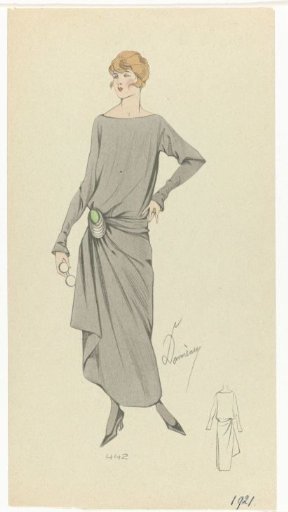 Woman in Grey Dress, 1921, No. 442