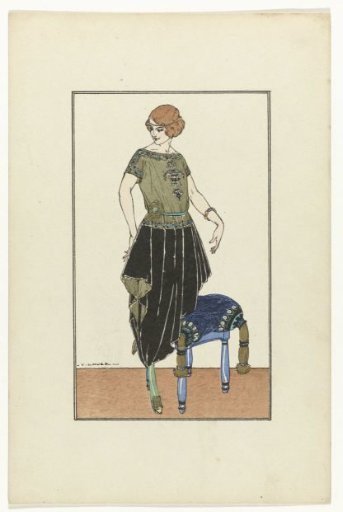 His Exclusive Models, René Sacerdote, ca. 1921, No. 141: Afternoon Dress (...)