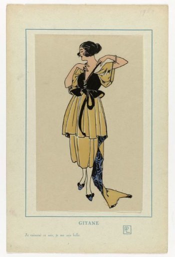 Very Parisian, 1921, ca.: GITANE / I will conquer tonight,..