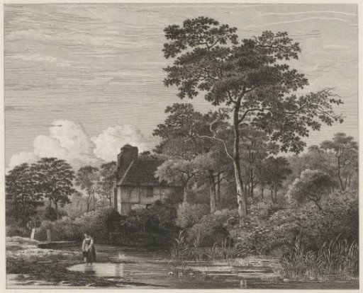 Landscape with a stream