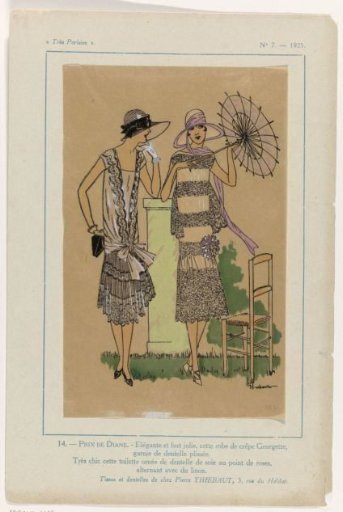 Très Parisien, 1925, No. 7: 14.- DIANE PRIZE. - Elegant and very pretty (...)