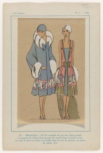 Très Parisien, 1926, No. 6: 17.- MADRILENE.- A beautiful ensemble (...)