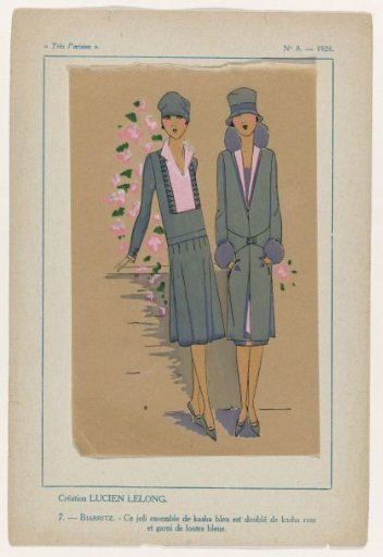 Très Parisien, 1926, No. 8: 7: Creation by LUCIEN LELONG (...)