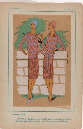 Très Parisien 1927, No. 8: -11: Creations by Jenny (...)