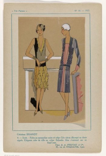 Très Parisien, 1927, No. 10: -4: Creations by BRANDT (...)