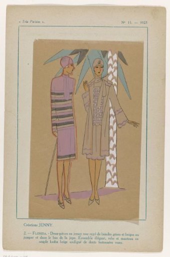Très Parisien, 1927, No. 11: -2: Creations by JENNY (...)