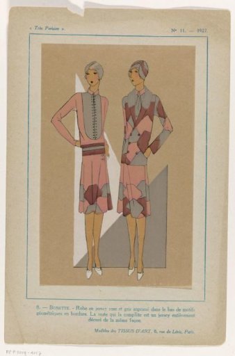 Very Parisian, 1927, No. 11: -8. BOBETTE. Jersey Dress (...)