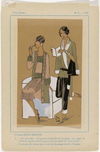 Very Parisian, 1927, No. 3: -7: Jean Magnin Creations. Tea for Two (...)