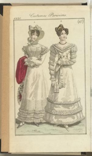 Journal des Dames et des Modes, Frankfurt edition 1 July 1821, Costumes Parisiens (27)